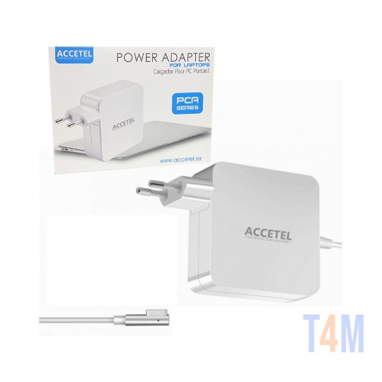 Carregador Accetal PCA-119 para Apple Macbook 85W 18,5V 4,6A Magsafe 1/L